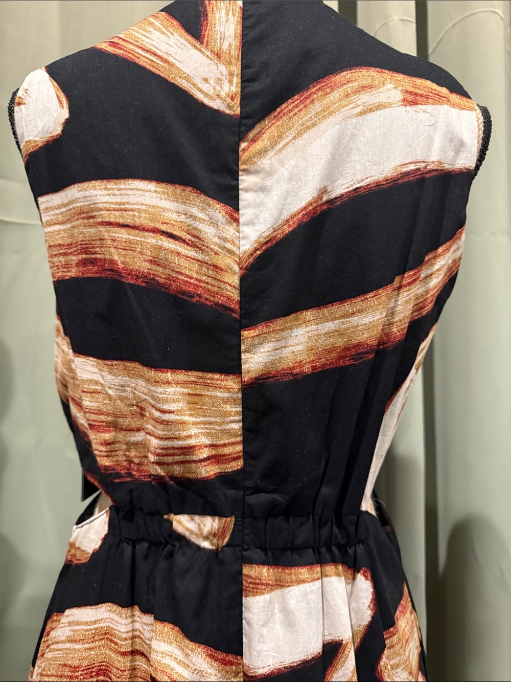 DKNY Black Maxi Dress with Cut-out Sides. - Picture 9 of 12